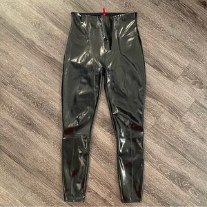 Spanx faux patent leather leggings